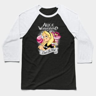 Alice & the Cheshire Cat Baseball T-Shirt